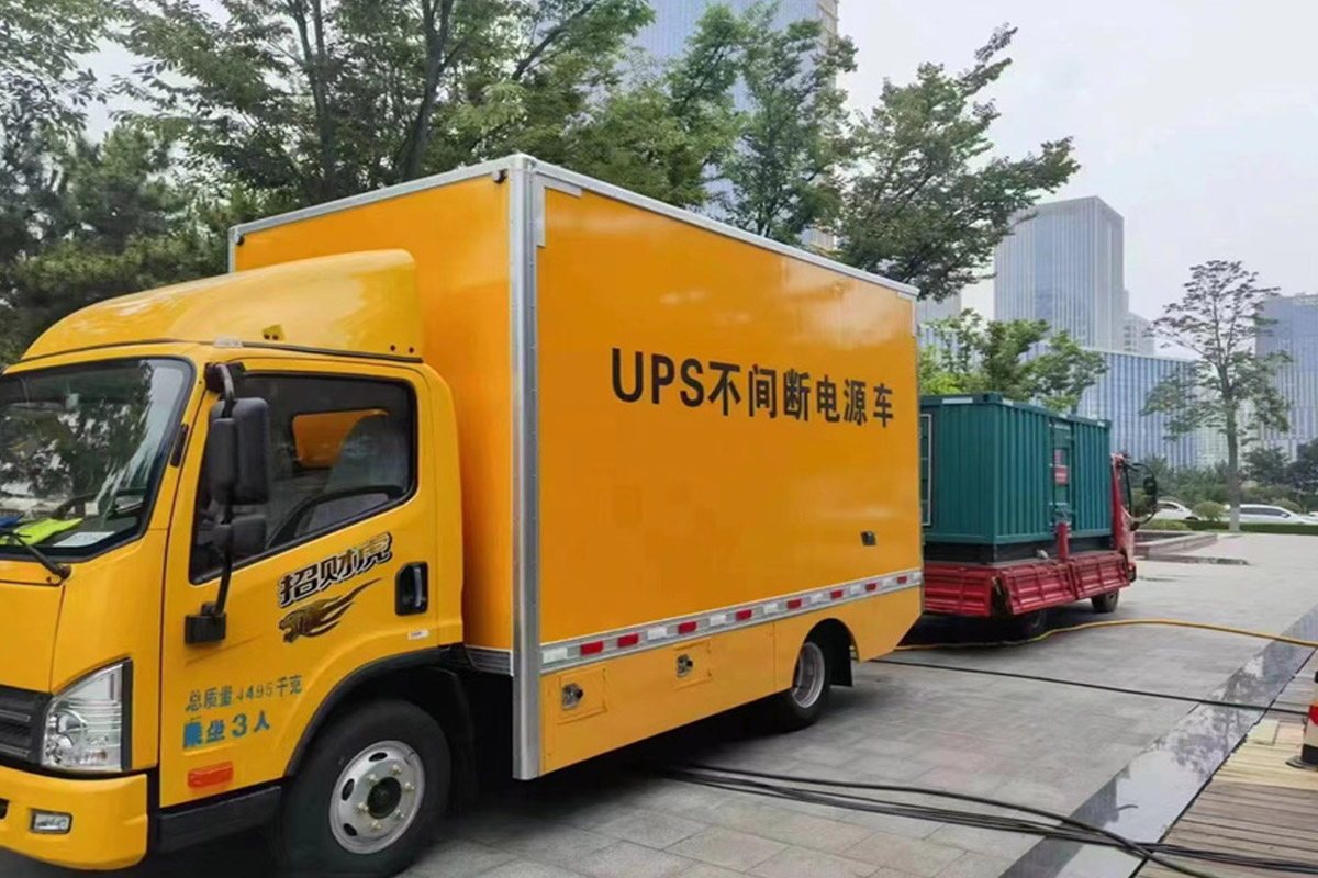 秀英发电机租赁施工现场