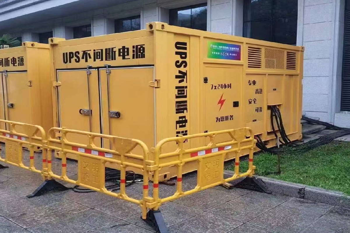 秀英发电机租赁施工现场