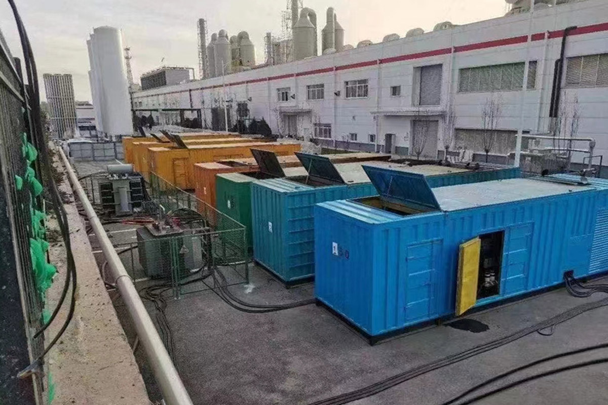 秀英发电机租赁施工现场